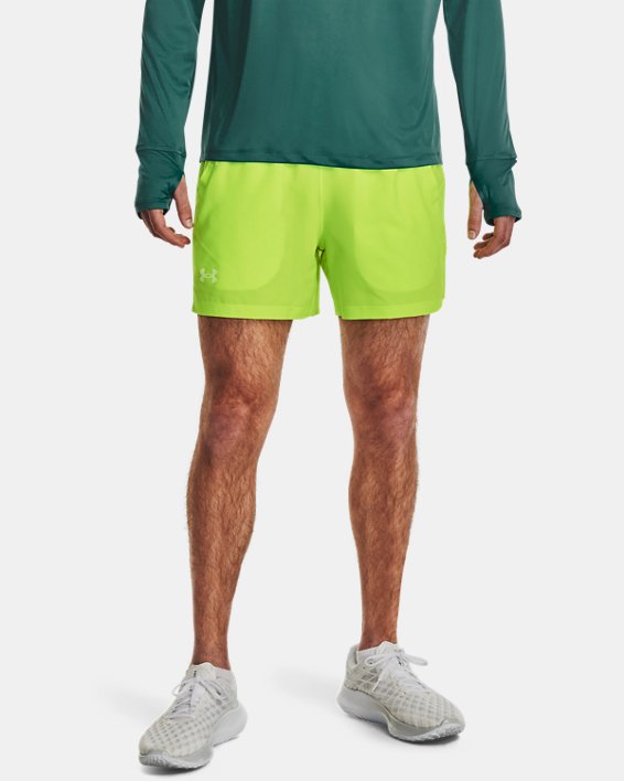 Men's UA Run Up The Pace 5'' Shorts, Green, pdpMainDesktop image number 0